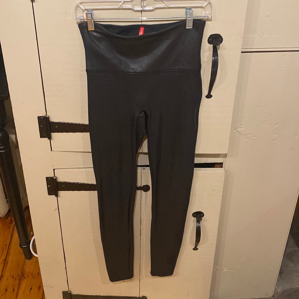 Spanx Faux Leather Skinny Stretch Leggings